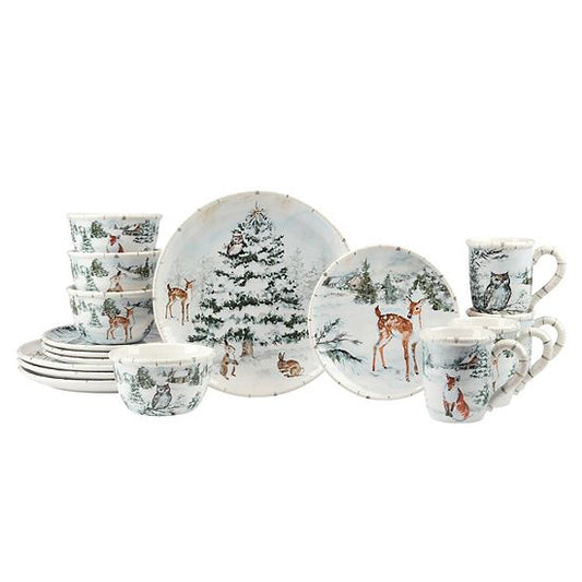  Certified International Winters Frost 16-pc. Dinnerware Set