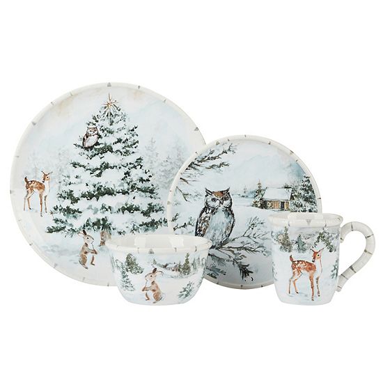  Certified International Winters Frost 16-pc. Dinnerware Set