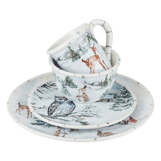  Certified International Winters Frost 16-pc. Dinnerware Set