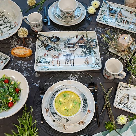  Certified International Winters Frost 16-pc. Dinnerware Set