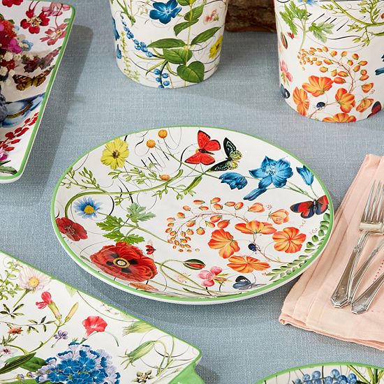  Certified International Greenhouse Dinner Plate 4-piece Set