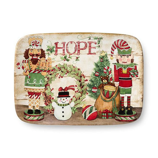  Certified International Nutcracker Parade Rectangular Serving Platter