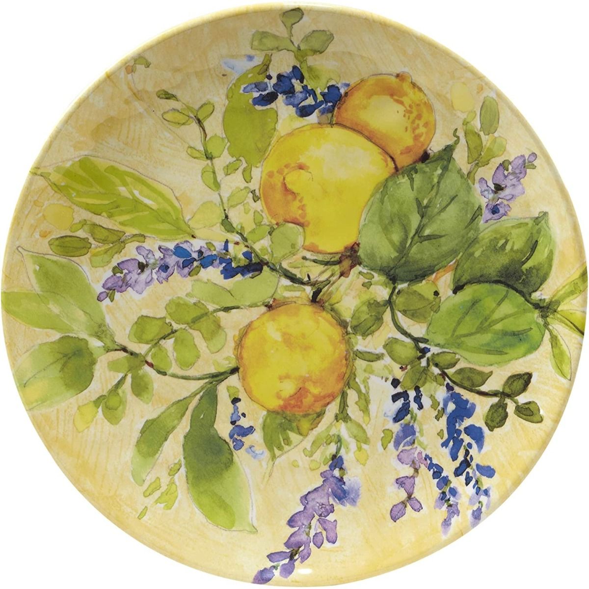  Certified International 2-Piece Melamine Platter Set | Lemon Zest