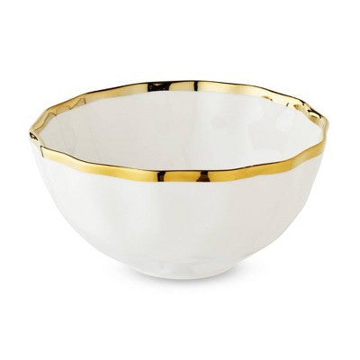  Certified International (Set Of 4) 24oz Regency Cereal Bowls Gold
