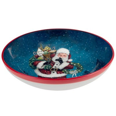  Certified International 128oz Santa's Secret Serving/Pasta Bowl