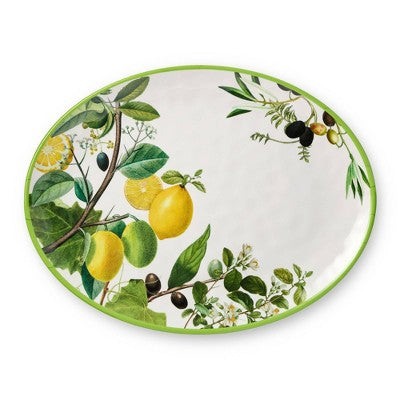  Certified International 2pc Limone Melamine Platter Set