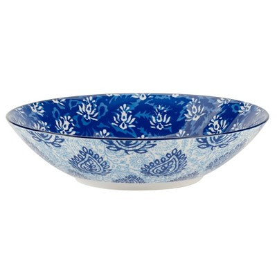  Certified International Set Of 6 40oz Carnival Soup/Pasta Bowls Blue