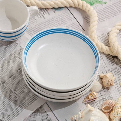  Certified International (Set Of 4) 36oz Soup Bowls Dockside Blue