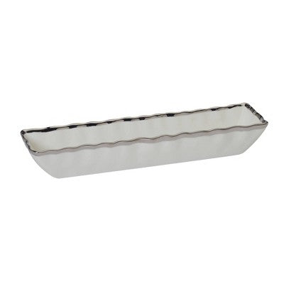  Certified International Regency Cracker Tray Silver