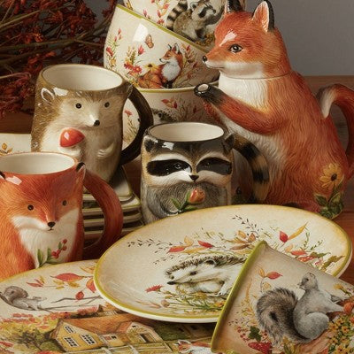  Certified Internationa Woodland Critters Dinnerware Collection