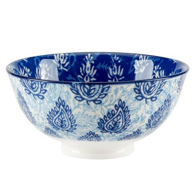  Certified International Set Of 6 30oz Carnival All Purpose Bowls Blue