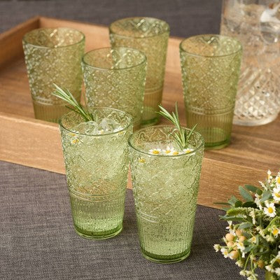  Certified International (Set Of 6) 22oz Acrylic Ice Tea Glasses Victoria