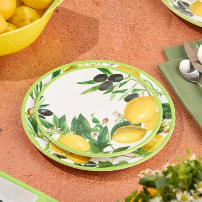  Certified International (Set Of 6) 9" Limone Melamine Salad Plates