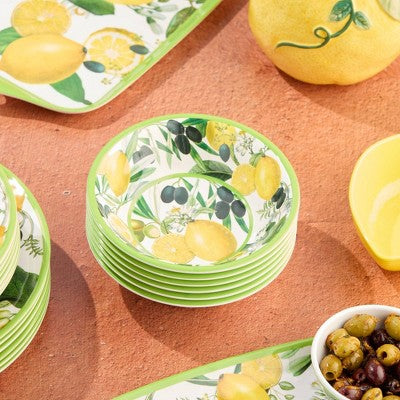  Certified International (Set Of 6) 22oz Limone Melamine All Purpose Bowls