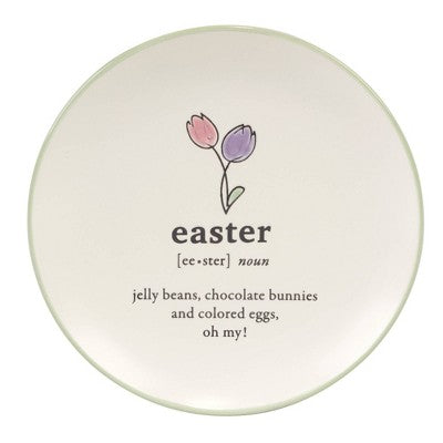  Certified International (Set Of 4) 6" Easter Words Canape Plates