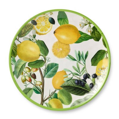  Certified International 2pc Limone Melamine Platter Set