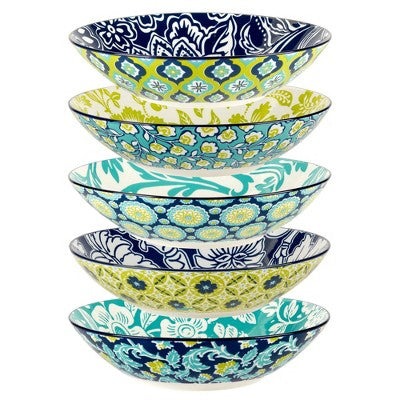  Certified International Set Of 6 40oz Tapestry Soup/Pasta Bowls
