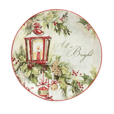  Set Of 4 Silent Night Dining Dessert Plates - Certified International