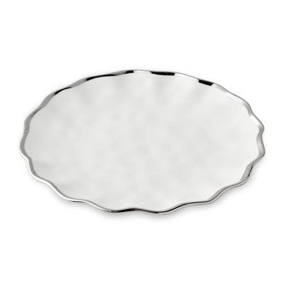  Certified International (Set Of 4) 11" Dinner Plates Regency Silver