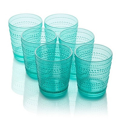  Certified International (Set Of 6) 16oz Acrylic Dof Glasses Santa Fe