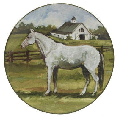  Set Of 4 York Stables Assorted Dinner Plates - Certified International