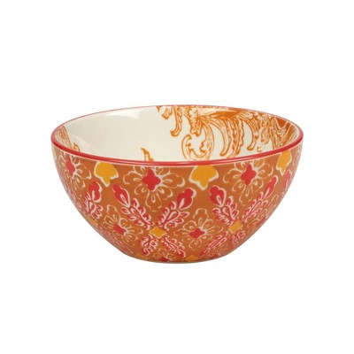 Set Of 6 Damask Floral All Purpose 26oz Bowls - Certified International