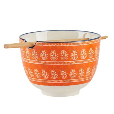  Certified International Set Of 2 26oz Carnival Ramen Bowls