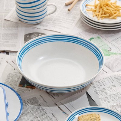  Certified International 112oz Serving Bowl Dockside Blue
