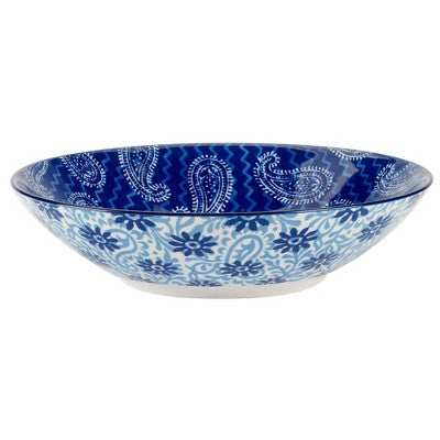  Certified International Set Of 6 40oz Carnival Soup/Pasta Bowls Blue