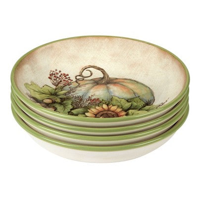  Certified International Set Of 4 38oz Autumn Breeze Soup Bowls