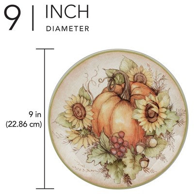  Certified International Set Of 4 Autumn Breeze Salad Plates