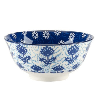  Certified International Set Of 6 30oz Carnival All Purpose Bowls Blue