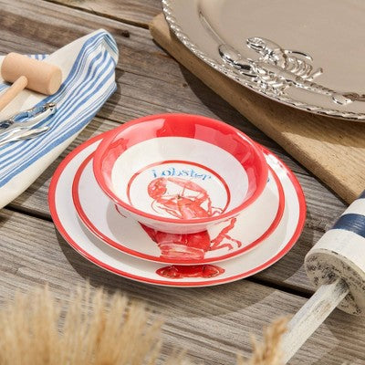  Certified International (Set Of 6) 22oz Beach House Lobster Melamine All Purpose Bowls