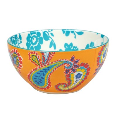  Set Of 6 Damask Floral All Purpose 12oz Bowls - Certified International