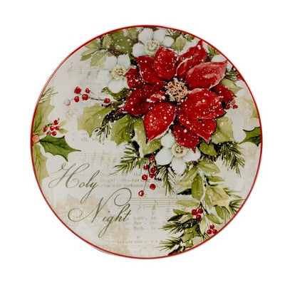  Set Of 4 Silent Night Dining Dessert Plates - Certified International