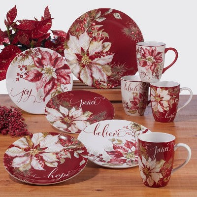  Certified International 16pc Winters Joy Dinnerware Set