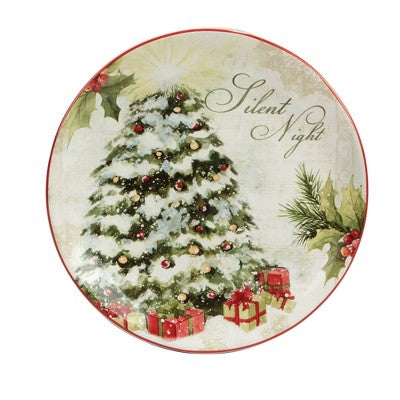  Set Of 4 Silent Night Dining Dessert Plates - Certified International