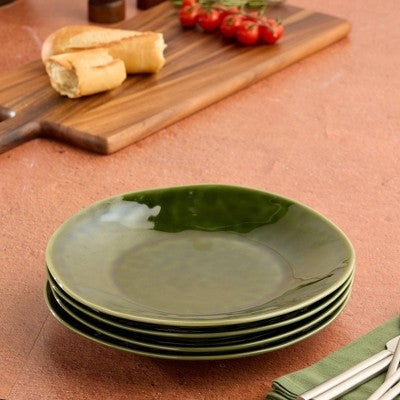  Certified International (Set Of 4) 11" Dinner Plates Verde