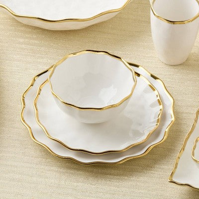  Certified International (Set Of 4) 18oz Regency Mugs Gold