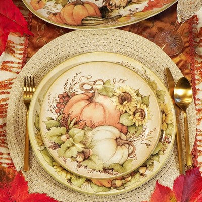  Certified International Set Of 4 Autumn Breeze Salad Plates