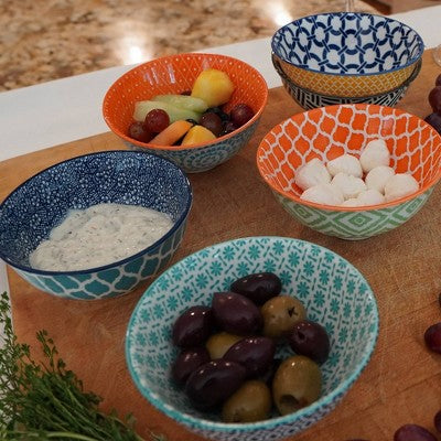  10oz 6pk Porcelain Chelsea Snack Bowls - Certified International