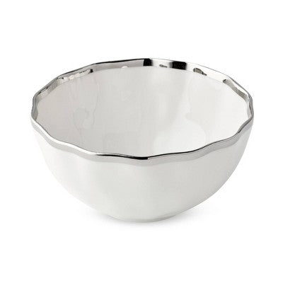  Certified International (Set Of 4) 24oz Cereal Bowls Regency Silver