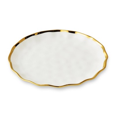  Certified International (Set Of 4) 9" Regency Salad Plates Gold