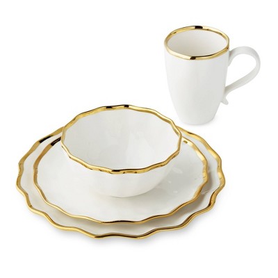  Certified International 16pc Regency Dinnerware Set Gold