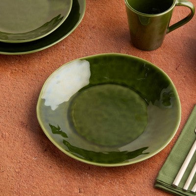  Certified International (Set Of 4) 11" Dinner Plates Verde