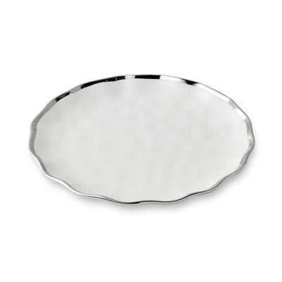  Certified International (Set Of 4) 9" Salad Plates Regency Silver