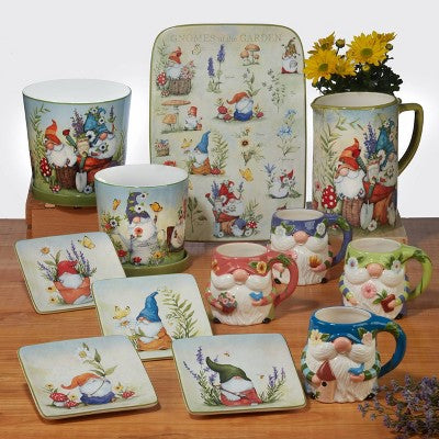  Garden Gnomes Pitcher - Certified International