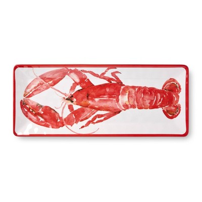  Certified International 2pc Beach House Lobster Melamine Platter Set