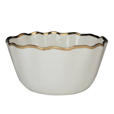  Certified International 144oz Regency Deep Bowl Gold