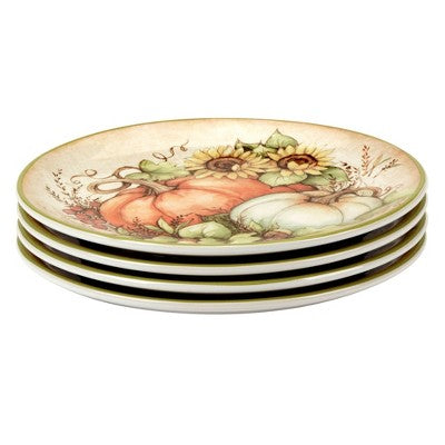  Certified International Set Of 4 Autumn Breeze Salad Plates